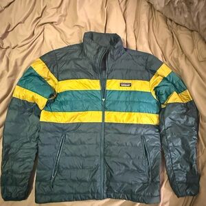 Patagonia Down Sweater Jacket Dark Borealis Green Mens Medium